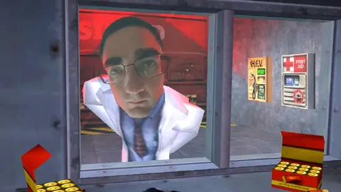 Nervous Scientist at the Window