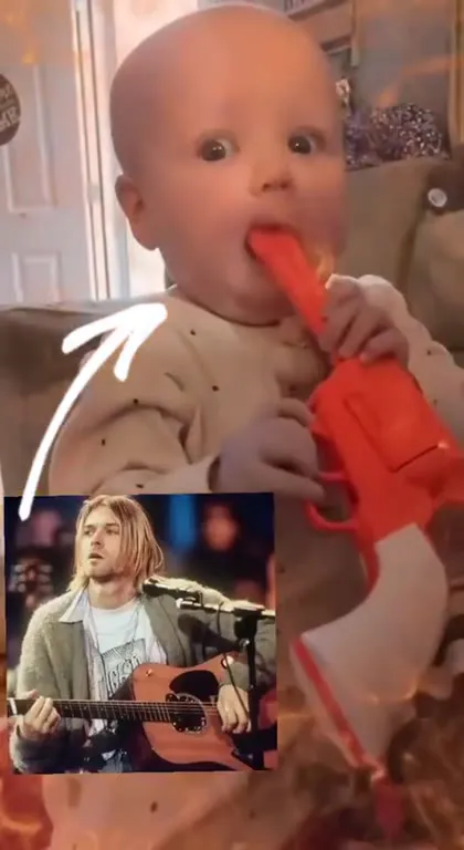 Baby Plays Along to Nirvana