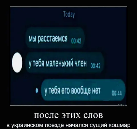 После этих слов в поезде