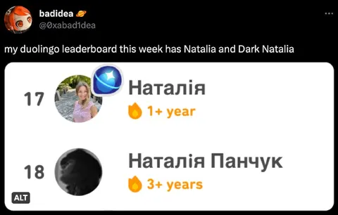 Natalia and Dark Natalia