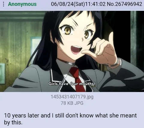 Girls Have Four Mouths