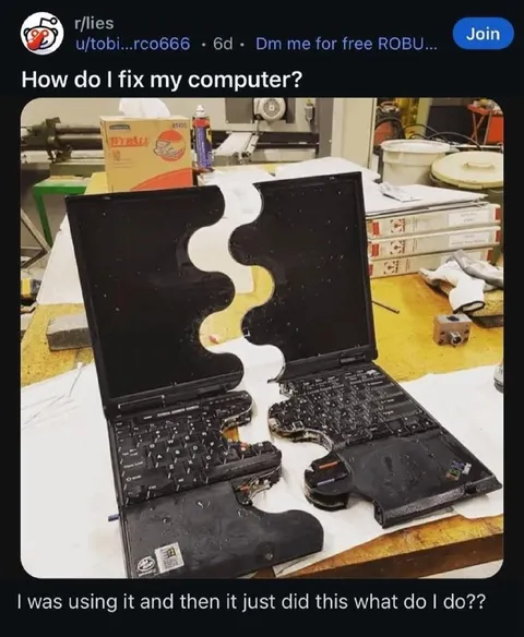 Laptop Split in Half