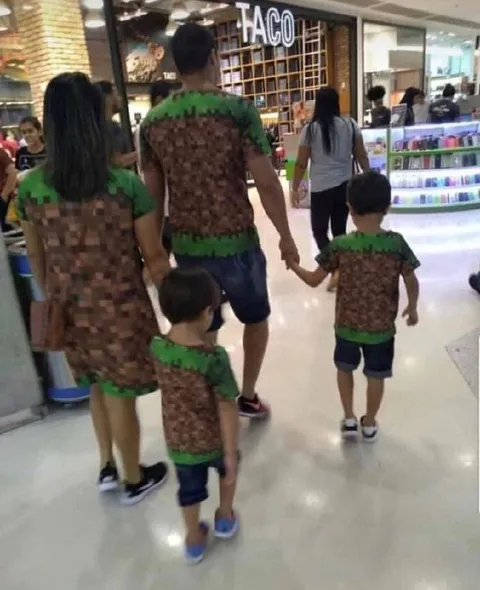 Family Camouflaged as Tacos