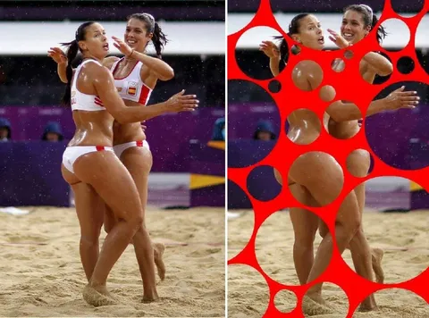 Красная цензура на пляже