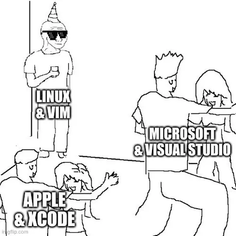 Linux Vim vs Microsoft Visual Studio