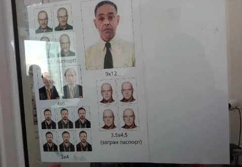 Фото на документы из Breaking Bad