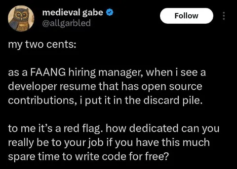 Open Source Is a Red Flag