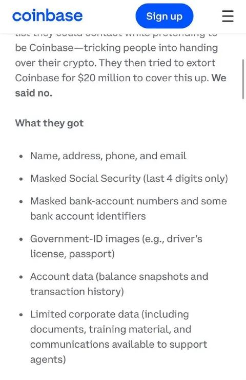 Coinbase Data Breach Fallout