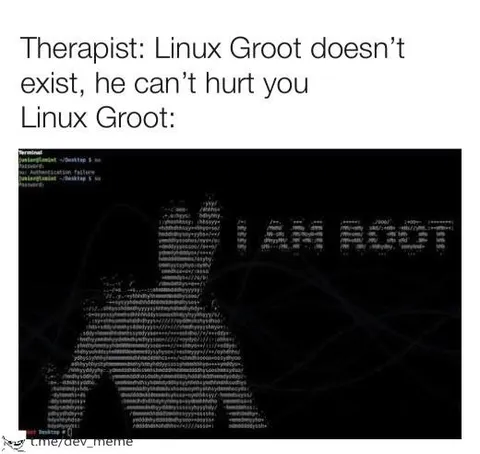 Linux Groot Doesn't Exist