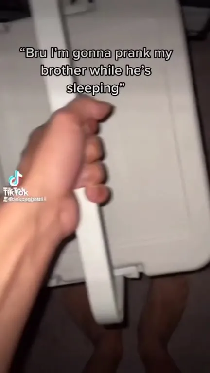 Pranking Sleeping Brother With Water