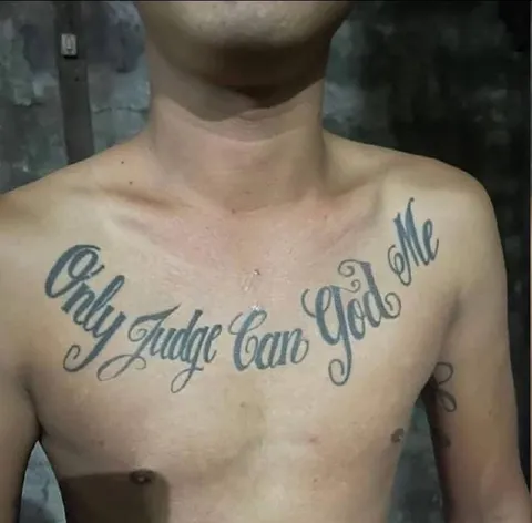 Only God Can Judge Tattoo