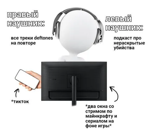 Правый и левый наушники