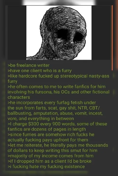 The Furry Client Pays Everything