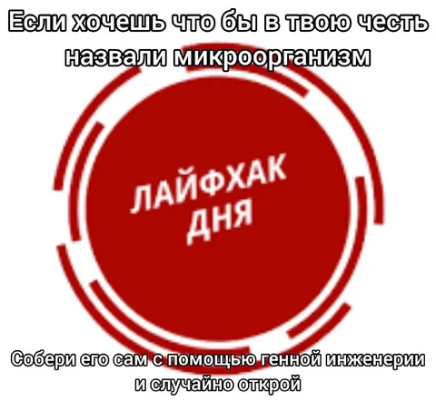 Лайфхак дня с микроорганизмом