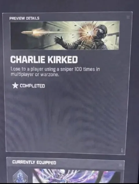 Charlie Kirked Sniper Challenge