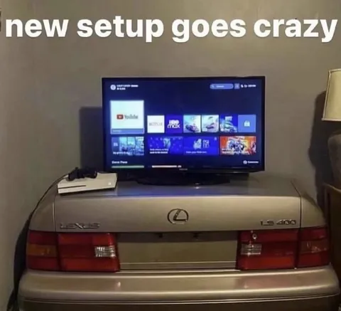 Luxury Car Trunk TV Setup