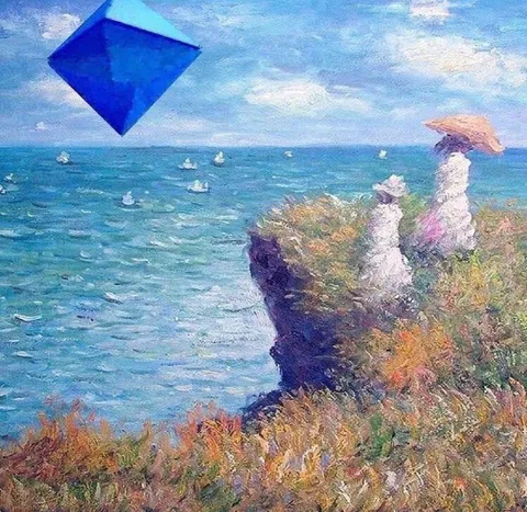 Синий кристалл над морем