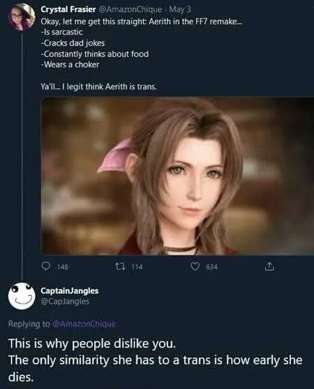 Aerith Trans Similarity Joke