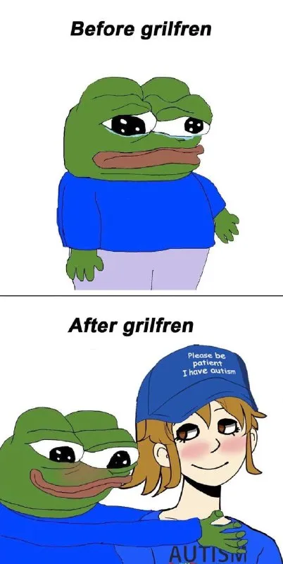 Pepe Before and After Girlfriend