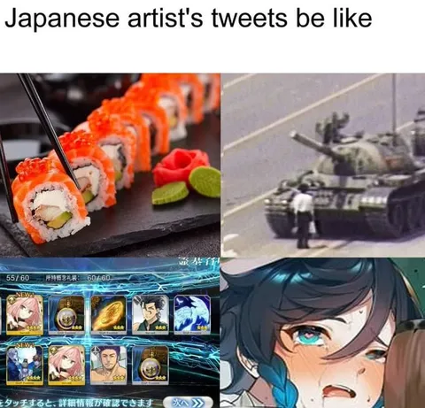 Japanese Artist Tweets Be Like