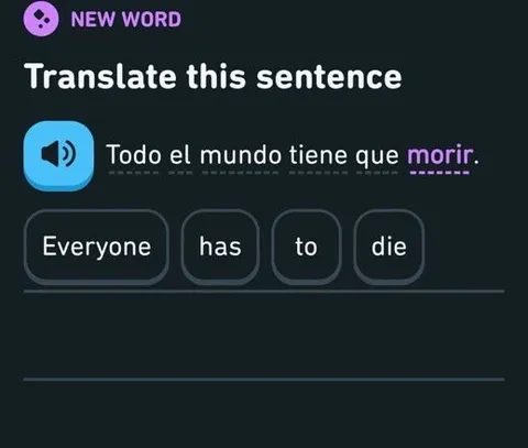 Todo el mundo tiene que morir