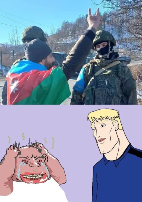 Глупый жест против уверенного взгляда