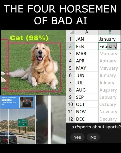 The Four Horsemen of Bad AI