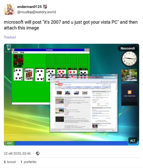 Microsoft Vista PC in 2007