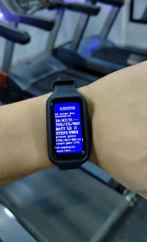Windows Error on Smartwatch