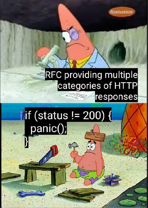 Patrick Panics Over HTTP Responses