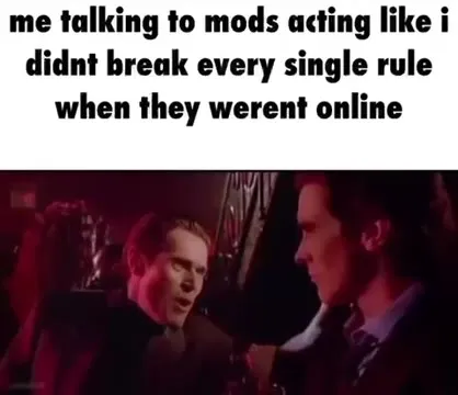 Me Talking to the Mods
