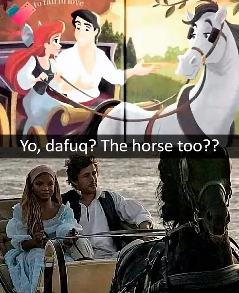 Yo, dafuq? The horse too?