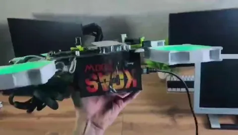 Four-Fan Computer Drone