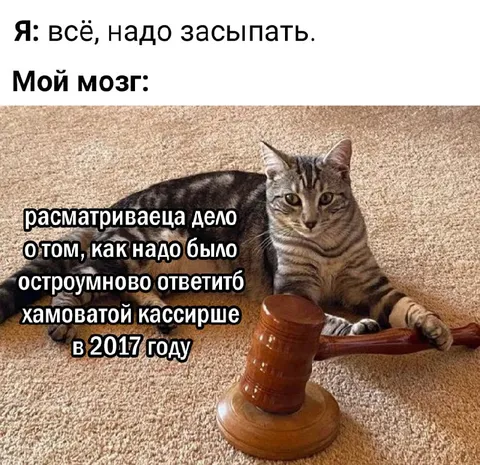Кот вспоминает остроумный ответ