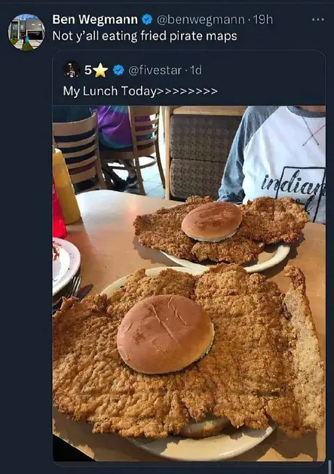Fried Pirate Map Lunch