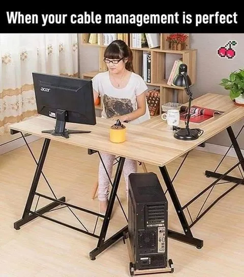 Perfect Cable Management Disaster