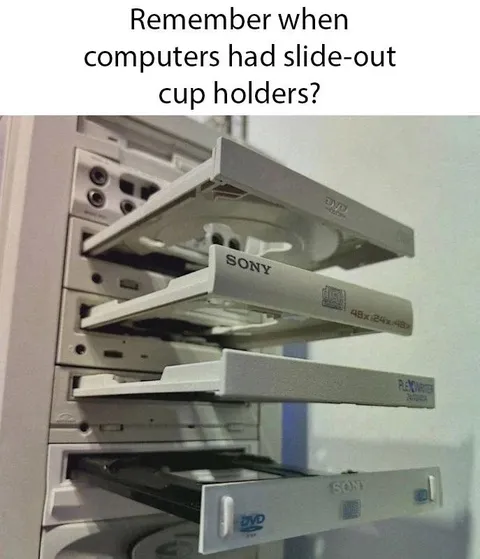 Retro Computer Cup Holders