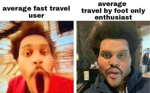 Fast Travel Versus Walking