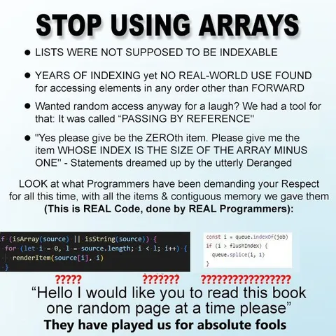 Stop Using Arrays
