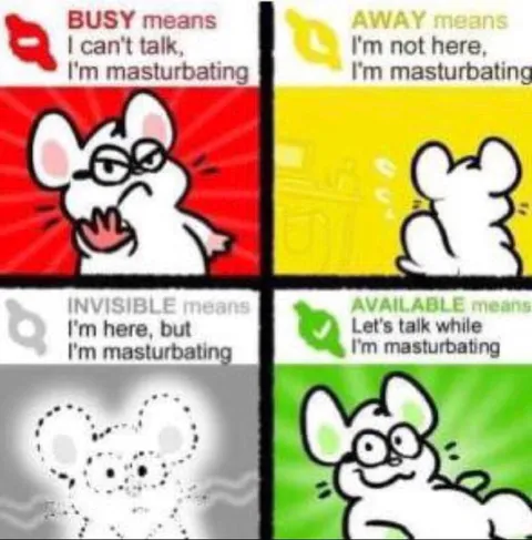 Mouse Status While Masturbating