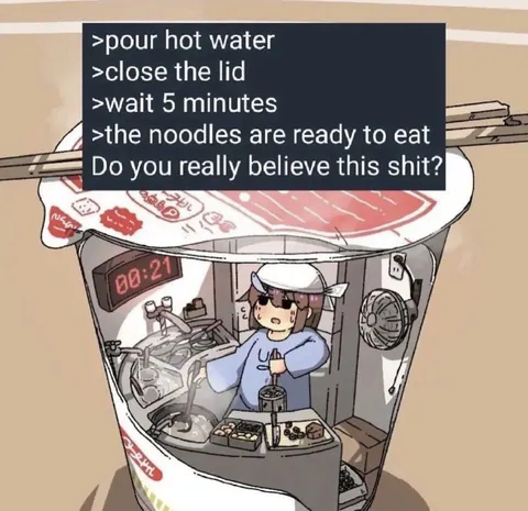 Instant Noodles Five Minute Lie
