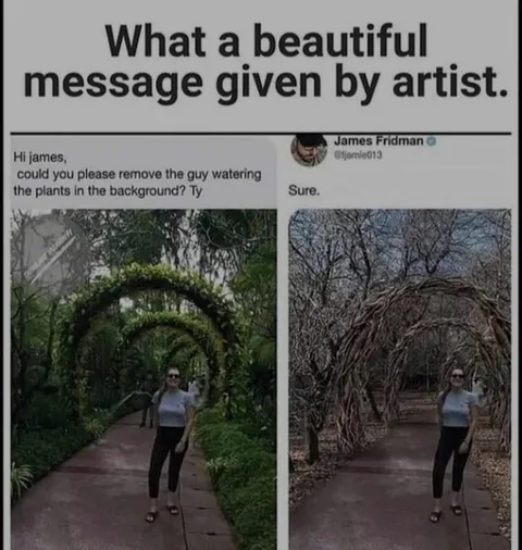 Remove the Guy Watering Plants