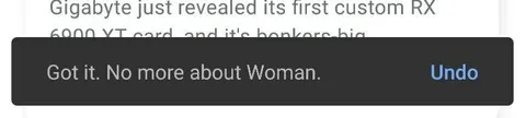 No More About Woman