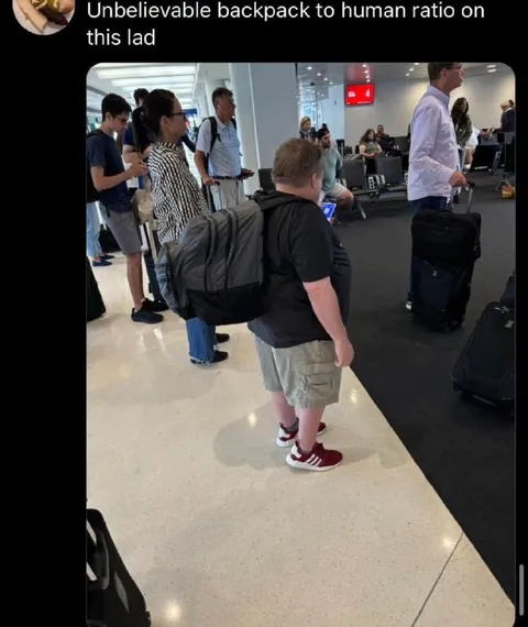 Unbelievable Backpack-to-Human Ratio