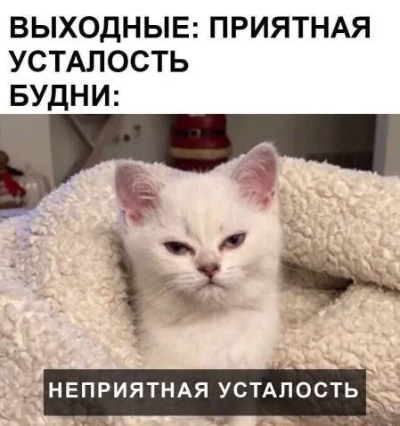 Приятная и неприятная усталость