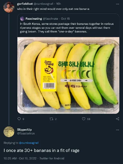 One Banana Is Never Enough