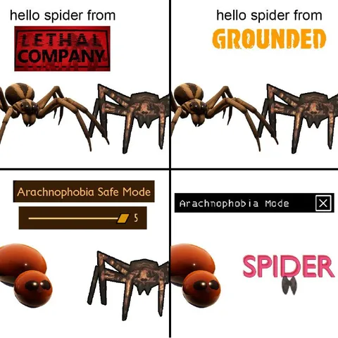 Arachnophobia Mode in Games