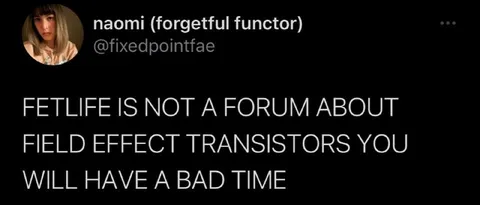FetLife Is Not About Transistors