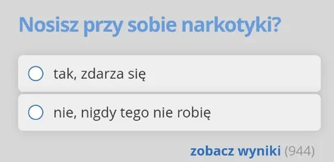 Ankieta o narkotykach