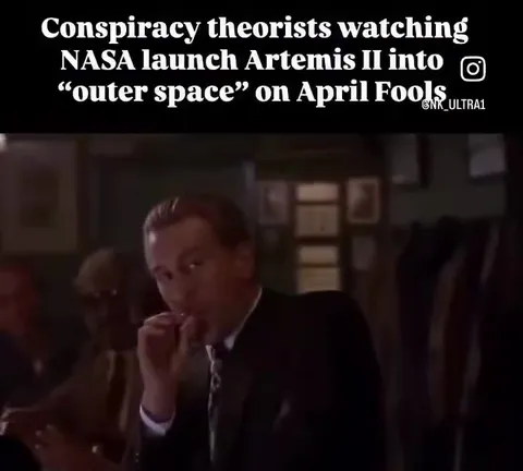 Conspiracy Theorists Watching Artemis II